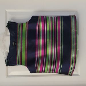 Talbots Silk Shantung Striped Top